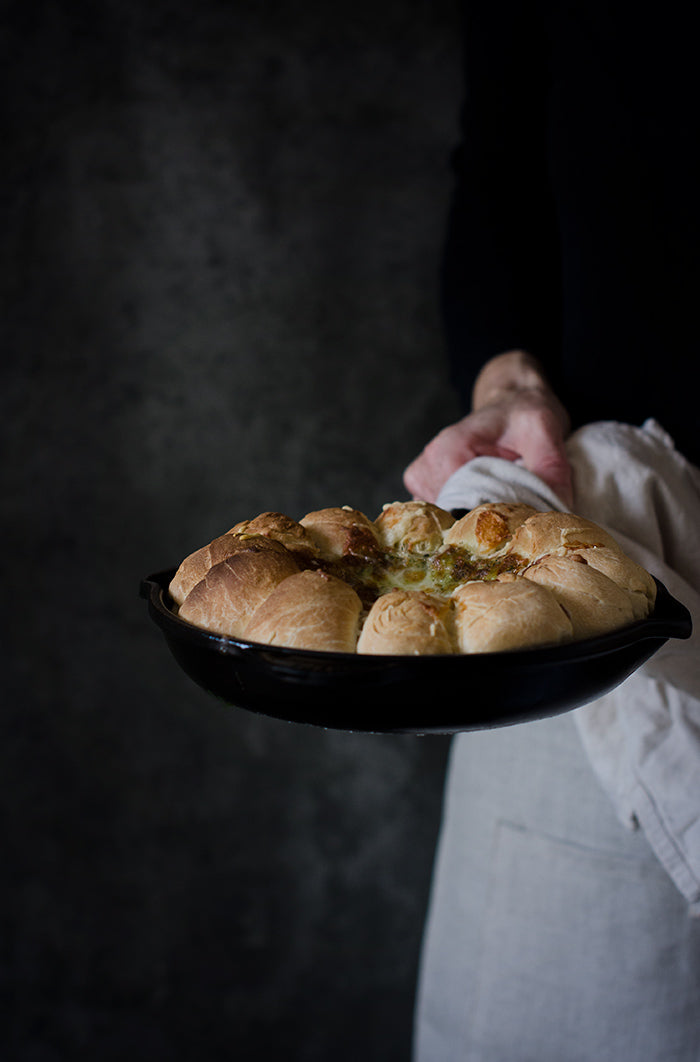 easy bread recipe in skillet