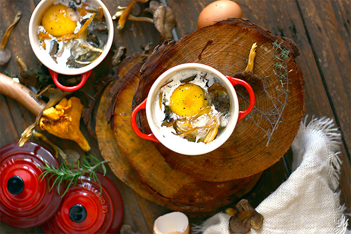recipe eggs in mini-cocotte le creuset