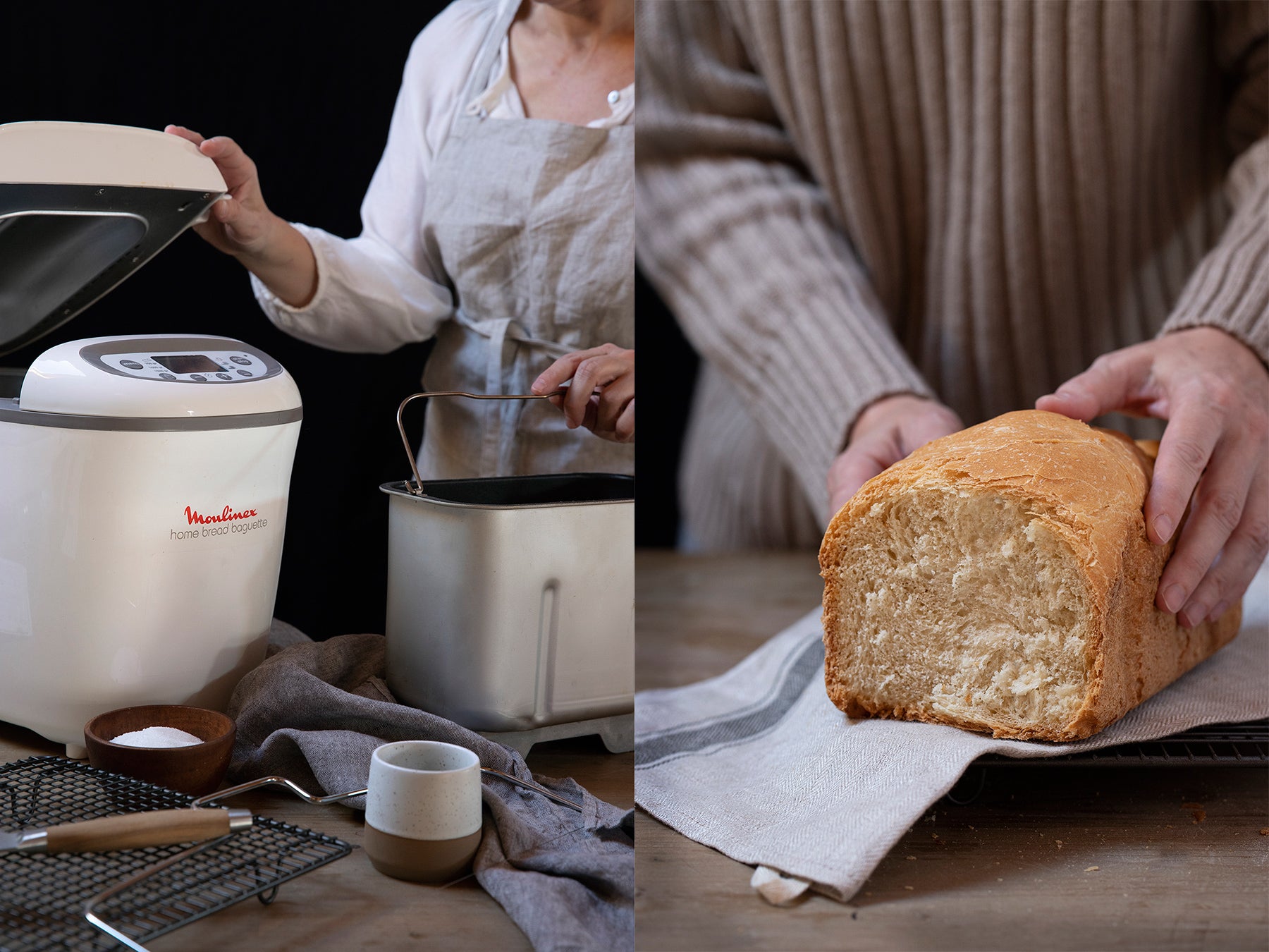 Pan de molde con panificadora Moulinex - Blog de Claudia&Julia
