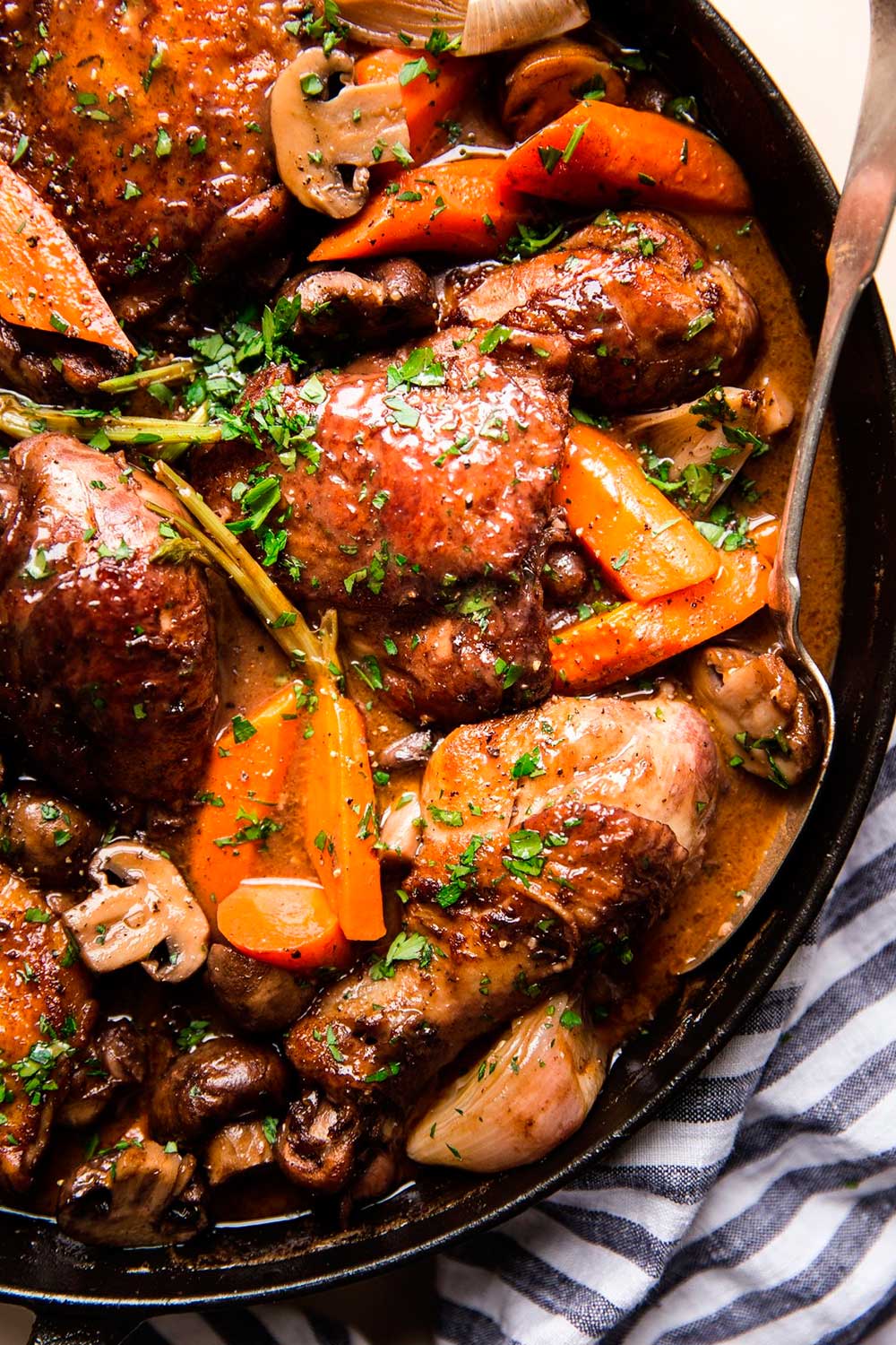 Pollo al vino (receta de Coq au vin) - Blog de Claudia&Julia