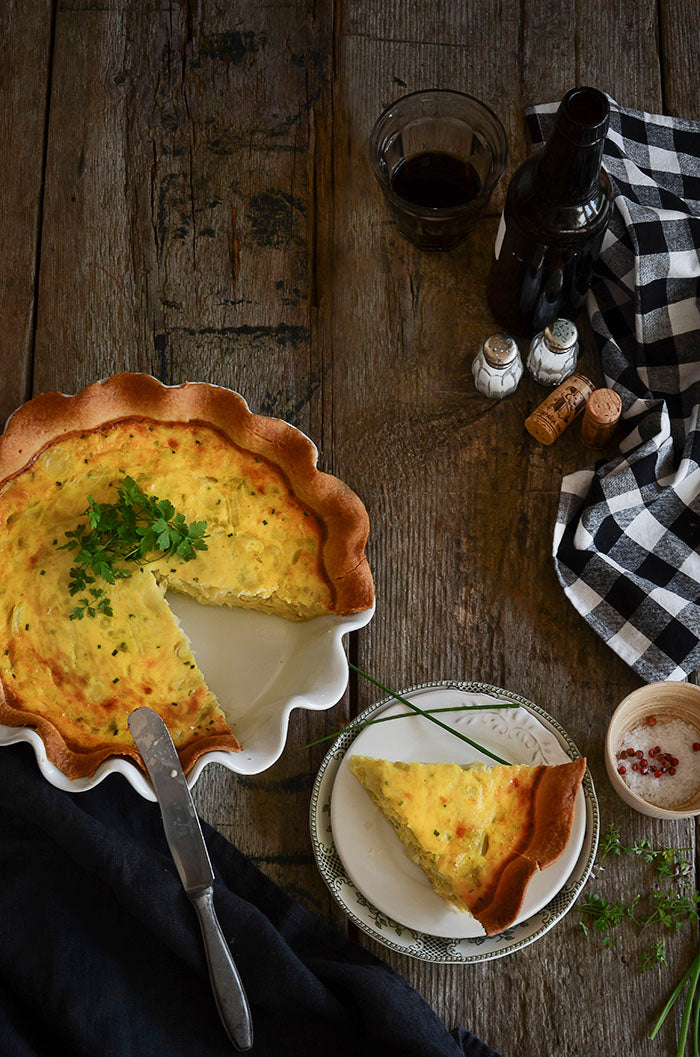 Endive and leek quiche, inspired by Julia Child's book – Claudia&Julia