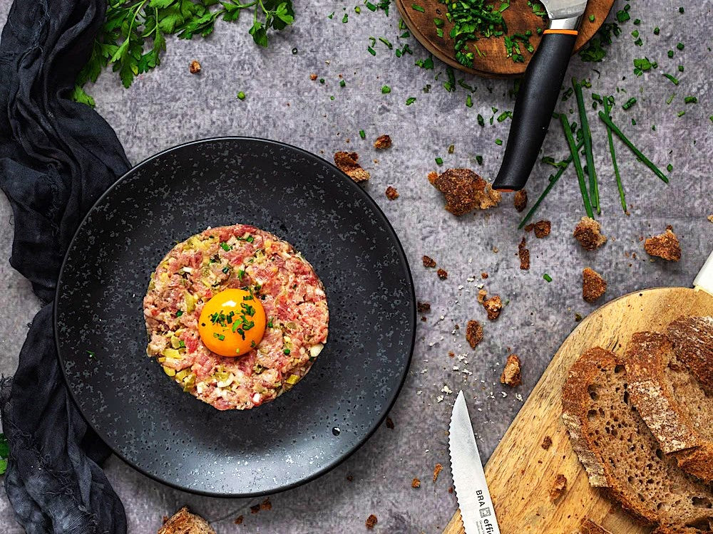 Receta de steak tartar