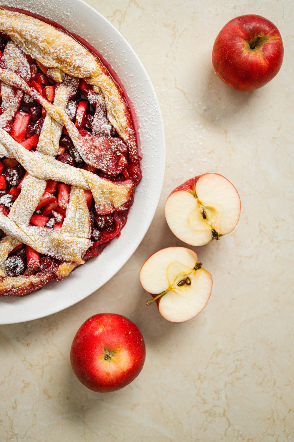 Tarta de manzana y frutos rojos - Blog de Claudia&Julia
