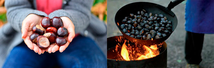 Sartén de hierro De Buyer para asar castañas en cualquier fuego -  Claudia&Julia