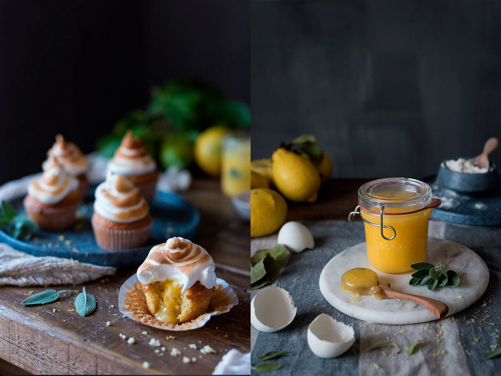 Cupcakes con lemon curd