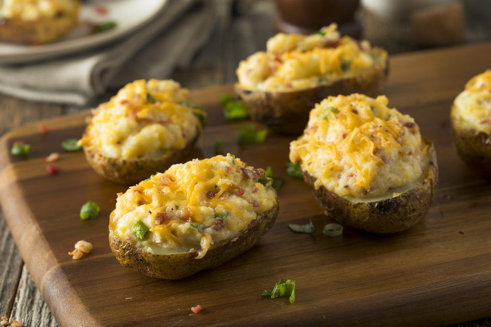 stuffed steamed potatoes