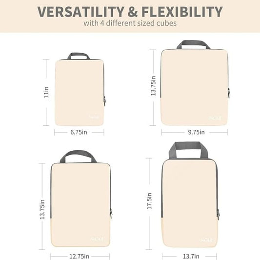 Solid Color Travel Packaging Cubes, Lightweight Versatile Luggage Bags,  Versatile Space Saving Bags - Temu