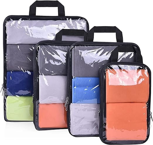 70D Ultralight Packing Cubes 7 Set, 3 Compression Packing Cubes 3 Pack –  Bagail