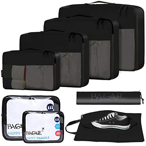 70D Ultralight Packing Cubes 7 Set, 3 Compression Packing Cubes 3 Pack –  Bagail