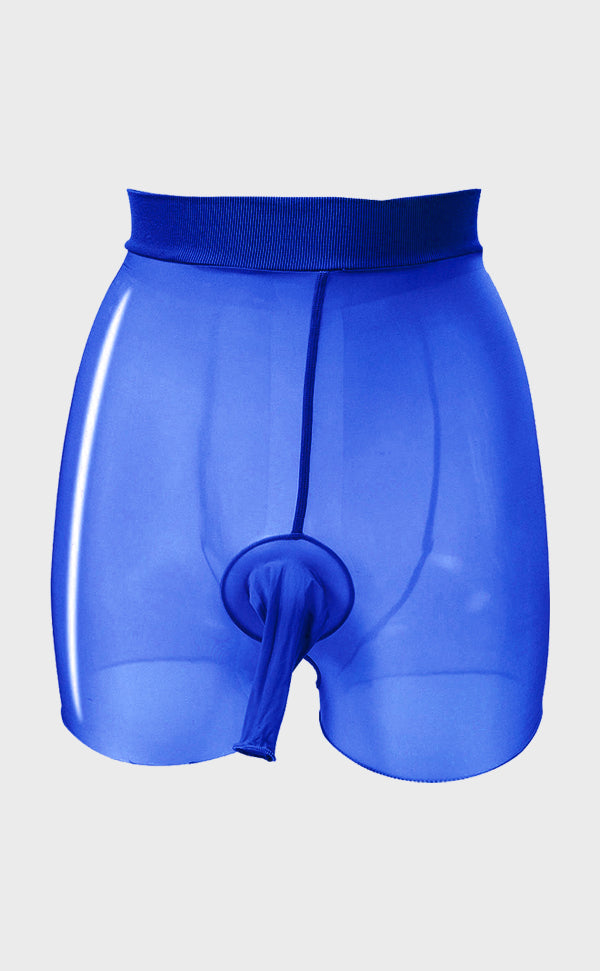 Men’s Sheer Glossy Tights Underwear Sheath Open - ElsaYX