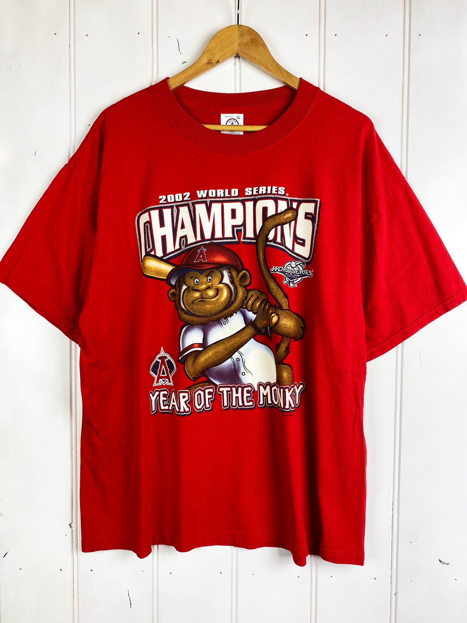 Vintage Anaheim Angels 2002 World Series Championship Tee