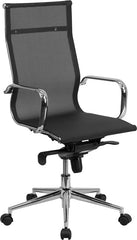 High Back Black Mesh Executive Swivel Office Chair with Synchro-Tilt Mechanism
