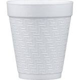 Dart 10KY10, 10-Ounce White Greek Key Design Foam Cup, 1000-Piece