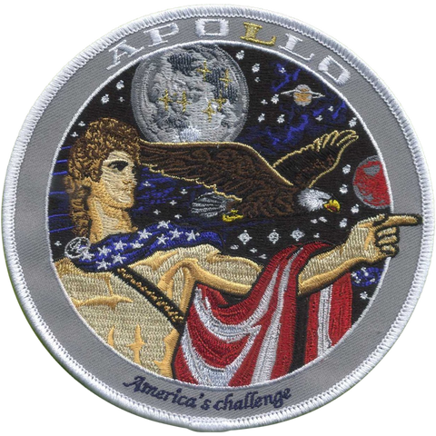 space patches commemorative apollo spirit artist