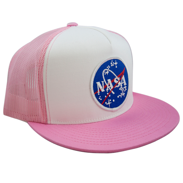 Meatball Pink Trucker Cap – Space Patches