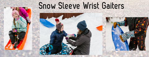 Snow Sleeve Wrist Gaiters Keep Gloves On and Snow Out