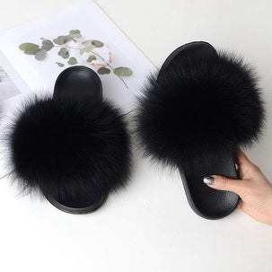 FabFlurry - Ladies Luxury Fluffy Slides 