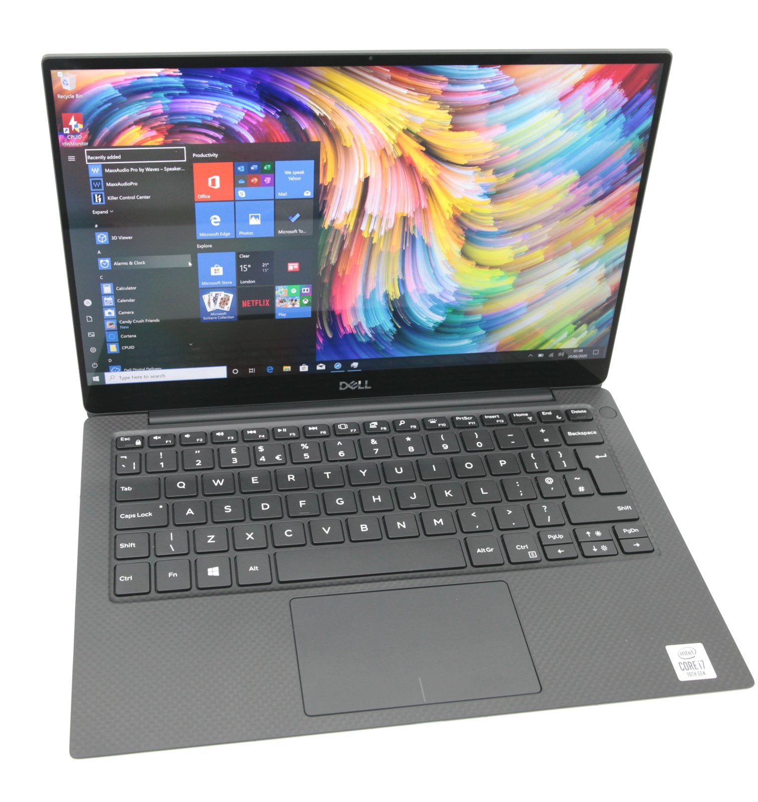Dell XPS 13 7390 4K Touch Screen Laptop: Core i7-10510U, 512GB, 16GB