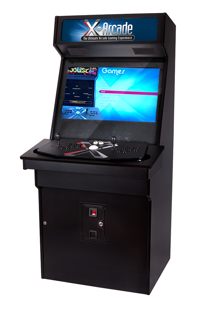 x-arcade arcade machine cabinet with 250+ arcade games