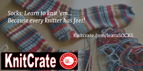 Knitcrate Newbies SOCKS - Learn to knit socks! - KnitCrate LLC