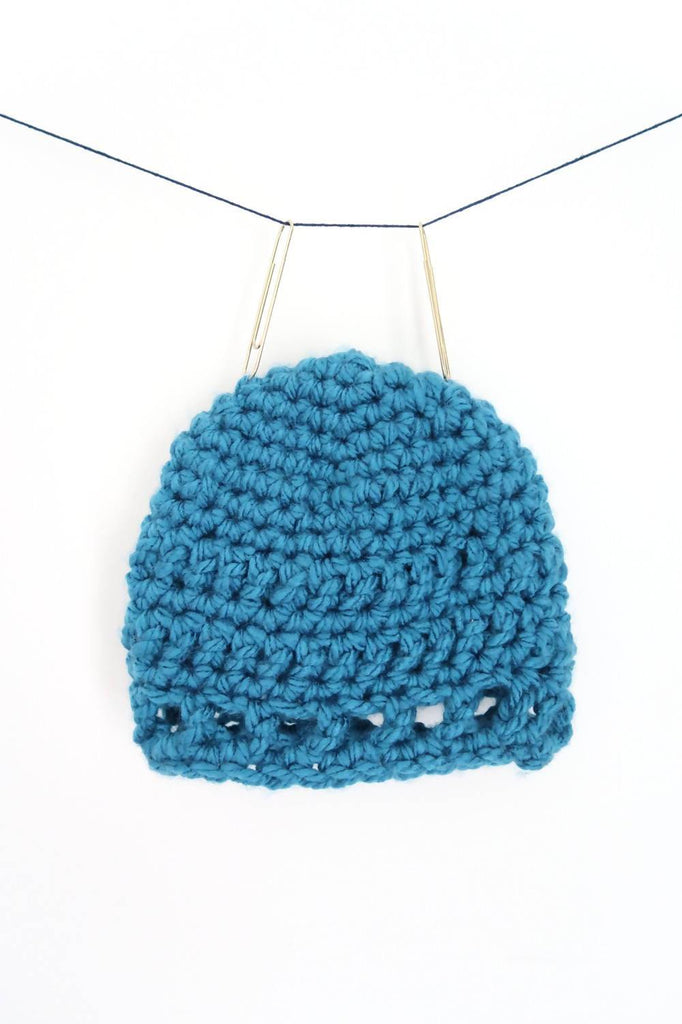 crochet peak hat