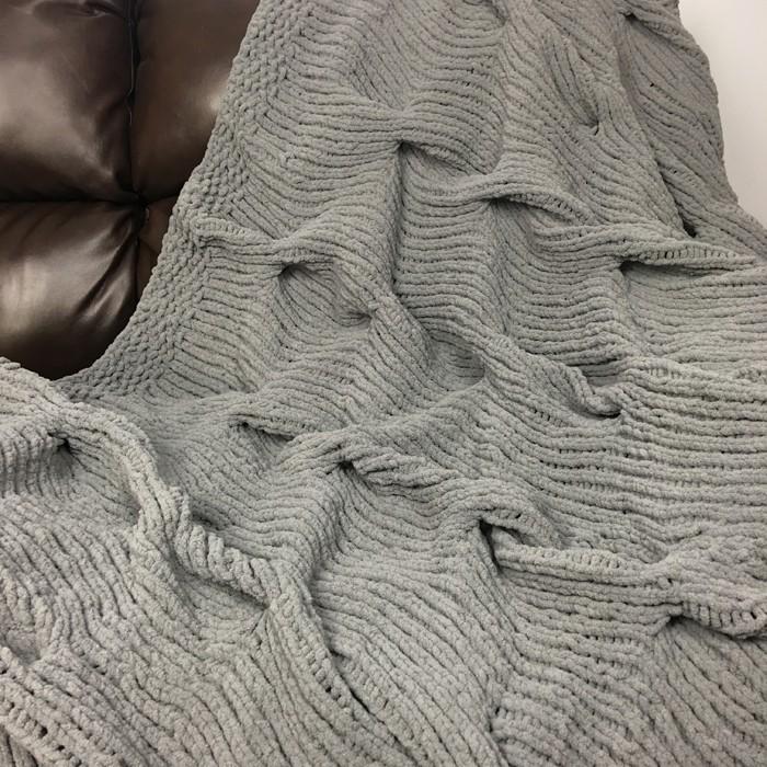 cable knit blanket pattern loom video
