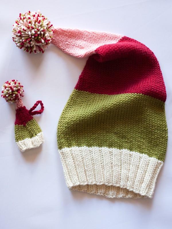 Tree PDF Stocking Cap Knitting Pattern 