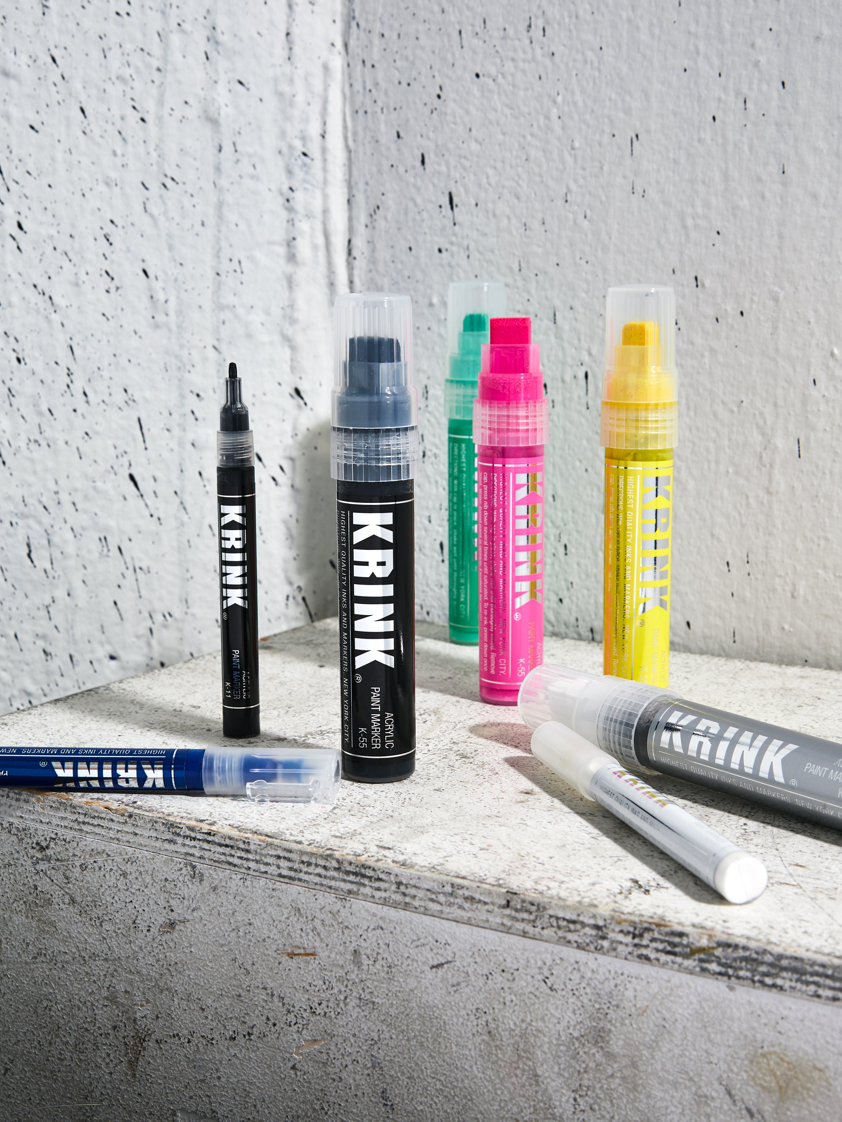 Krink K-55 Water-Based Acrylic Paint Marker 15mm 30ml Fluorescent Blue