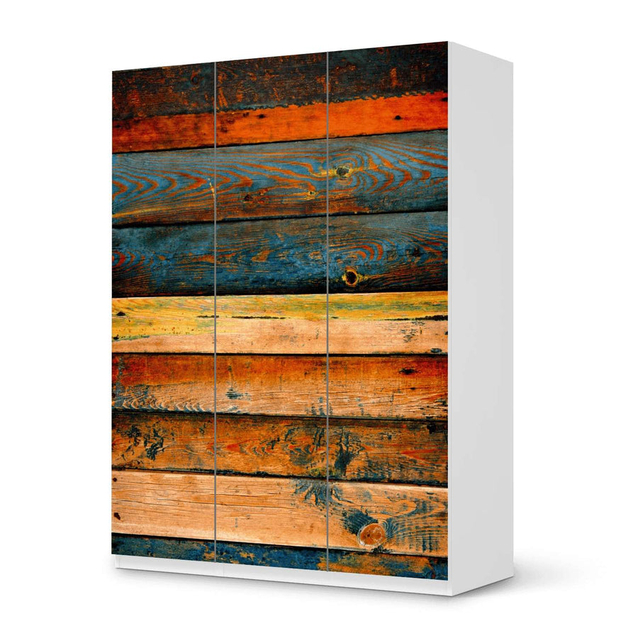 Folie für Möbel Pax Schrank 201 cm 3 Türen (IKEA) Wooden