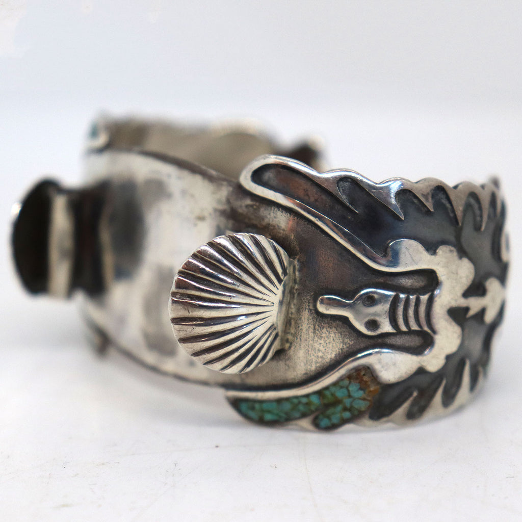 Native American Juan Singer Navajo Sterling Silver, Turquoise