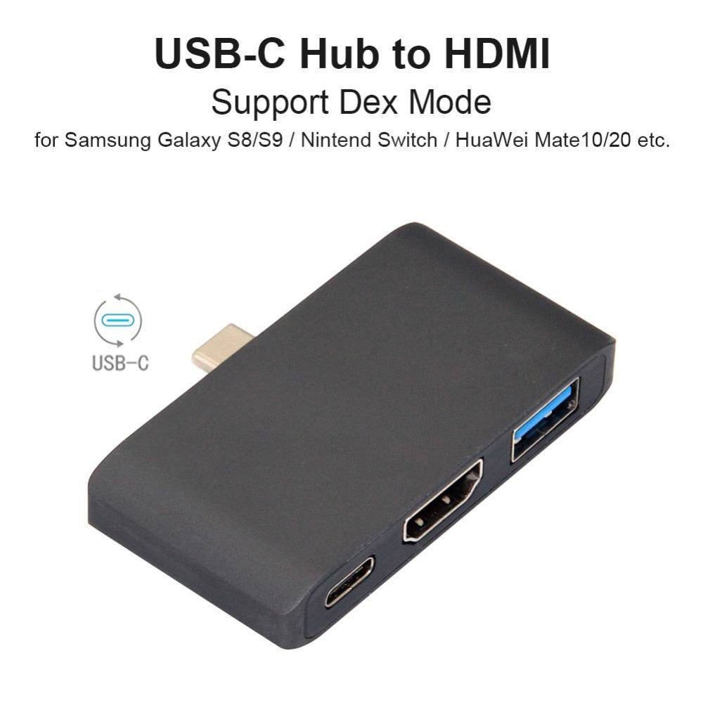 Usb Hub Usb C To Hdmi Support Dex Mode For Samsung S8 S9 Nintendo Swit Bitdeals Com