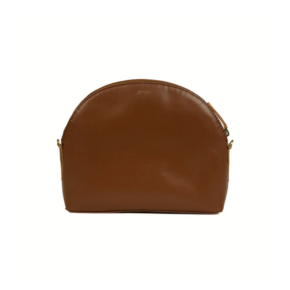 Half-moon Brown Leather Backpack – Zee Bee Market LLC
