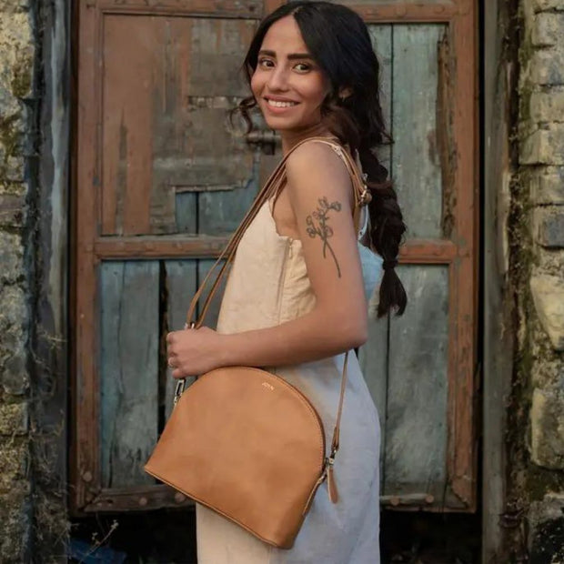Women's Demi-Lune Half-Moon Bags, Leather Crossbody Bags