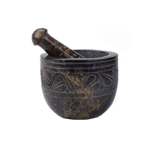 White Marble Mortar and Pestle Set – Zee Bee Market LLC