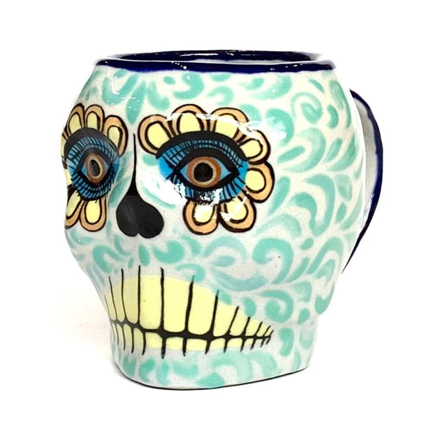 Hand Painted Mug  Sugar Skull Coffee Mug - Zenwaro