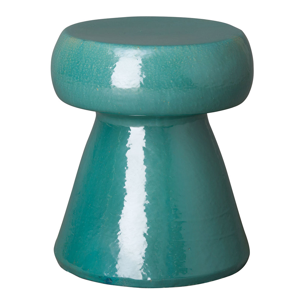 Portabello Garden Stool Teal Scenario Home