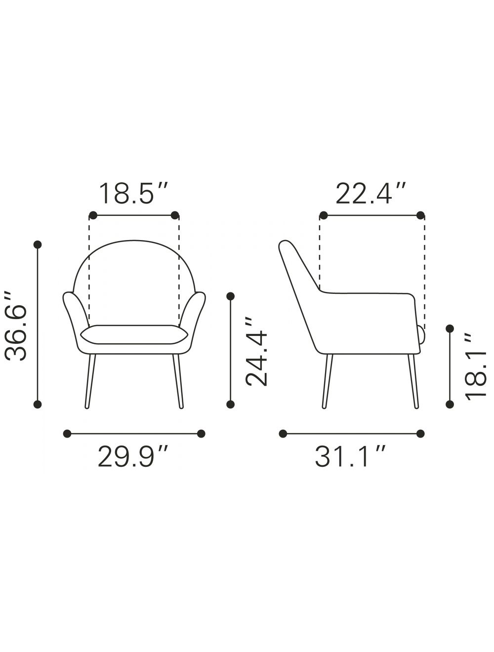 Alexandria Accent Chair Yellow