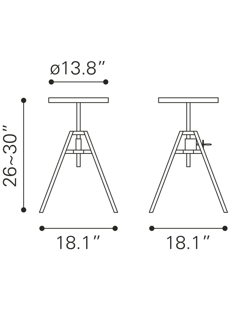 Mercy Stool Nickel