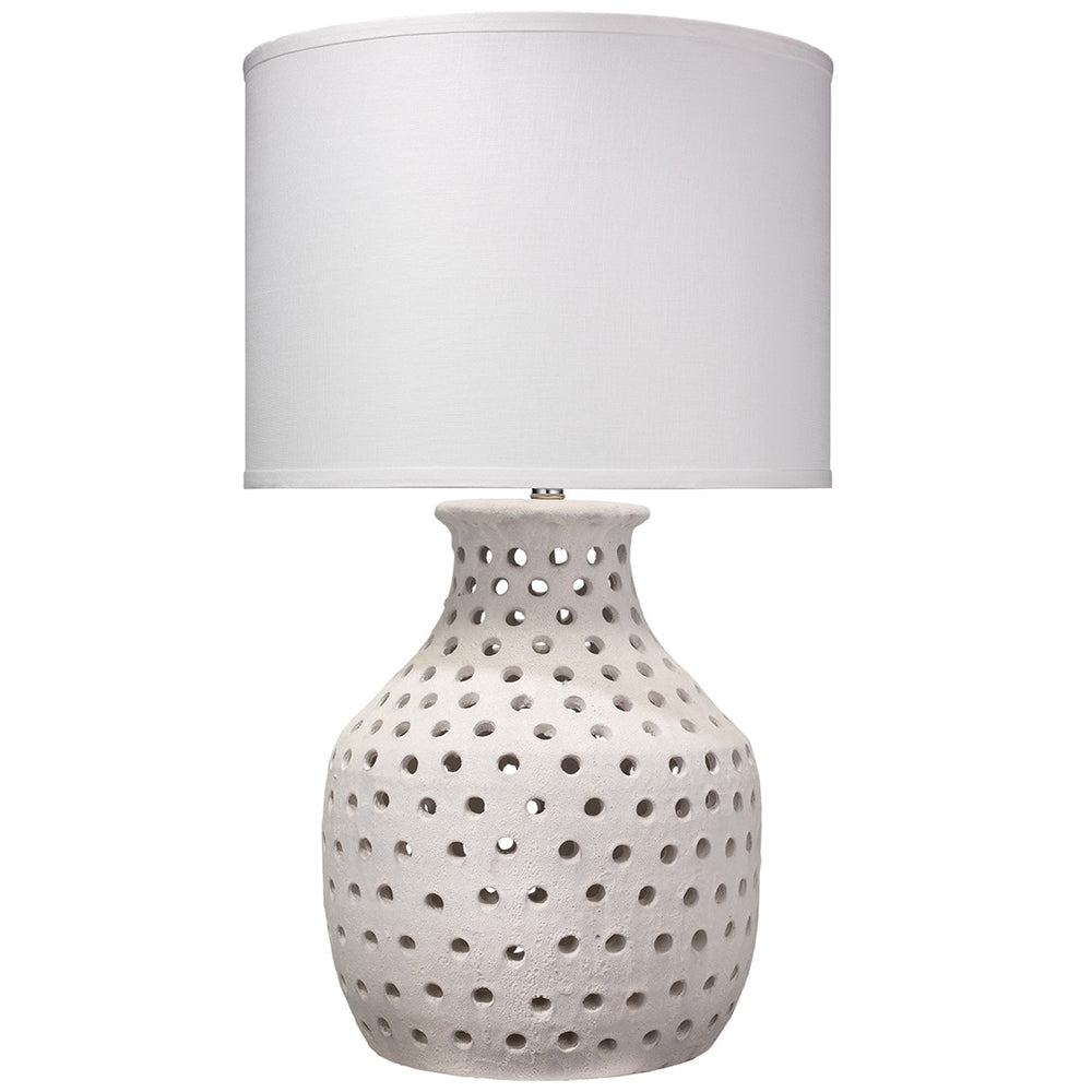 white ceramic lamp shade