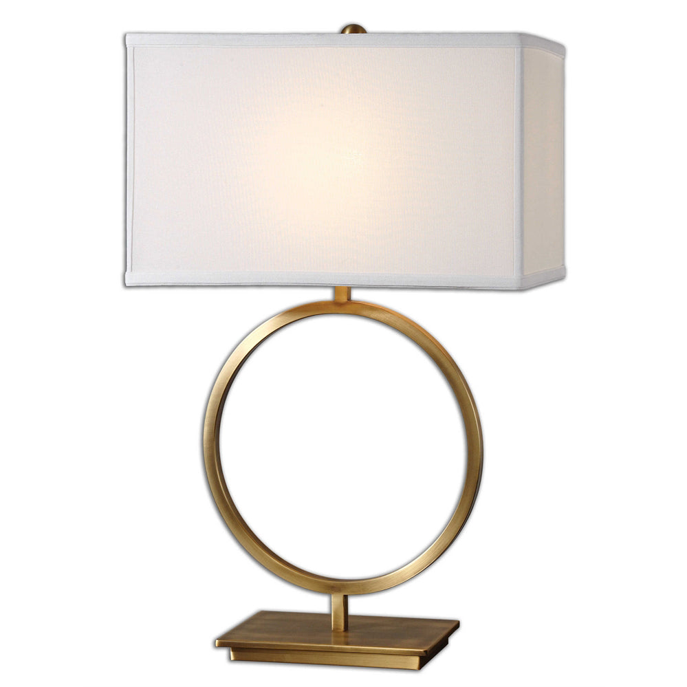 Brass Ring Table Lamp Scenario Home