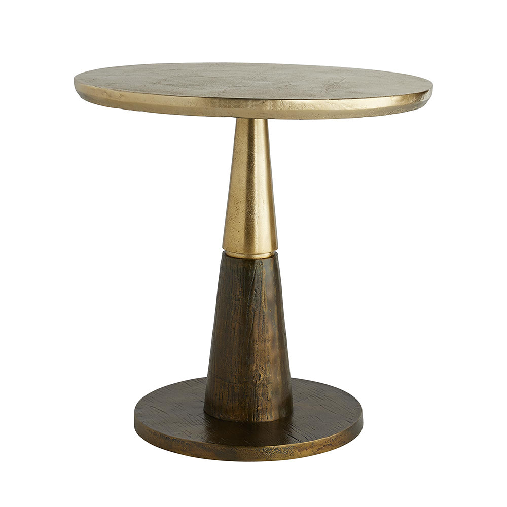 Rentmeester Stevig Gepland Arteriors Rochester Two-Tone Tapered Side Table – Brown & Gold - Scenario  Home