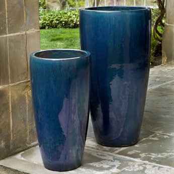 tall outdoor planters and urns