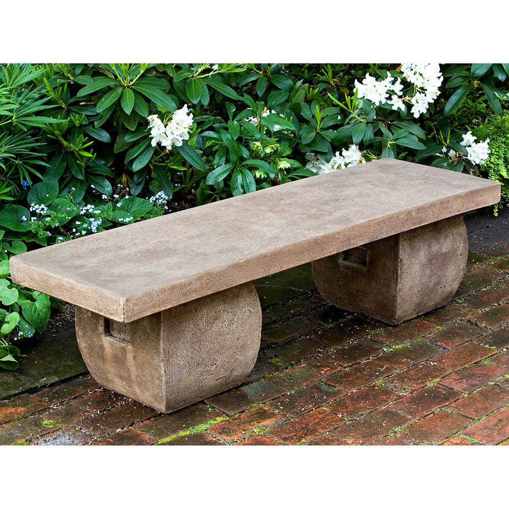 Japanese Garden Stone Bench – Brown Patina