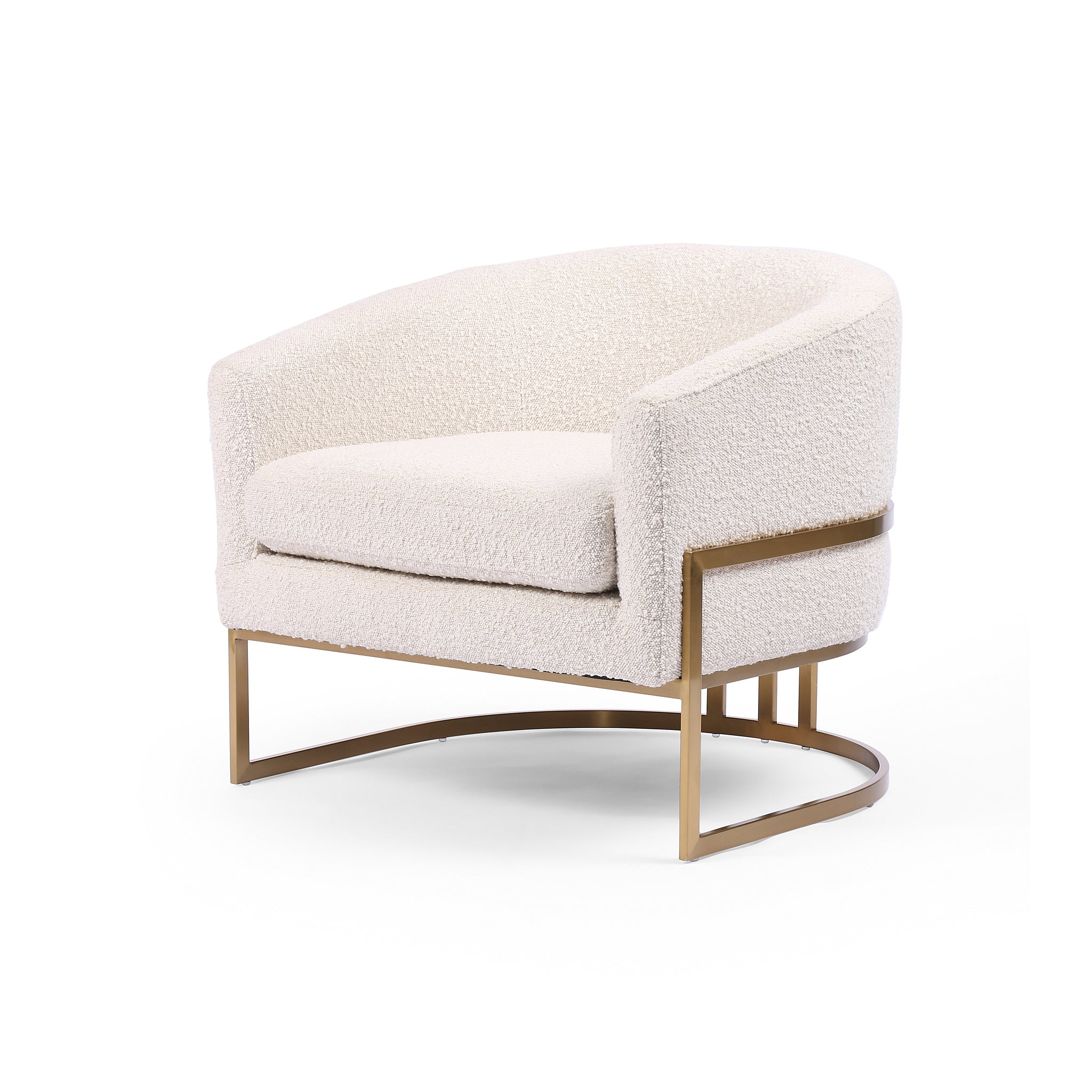 Corbin Club Chair - Cream Boucle - Scenario Home