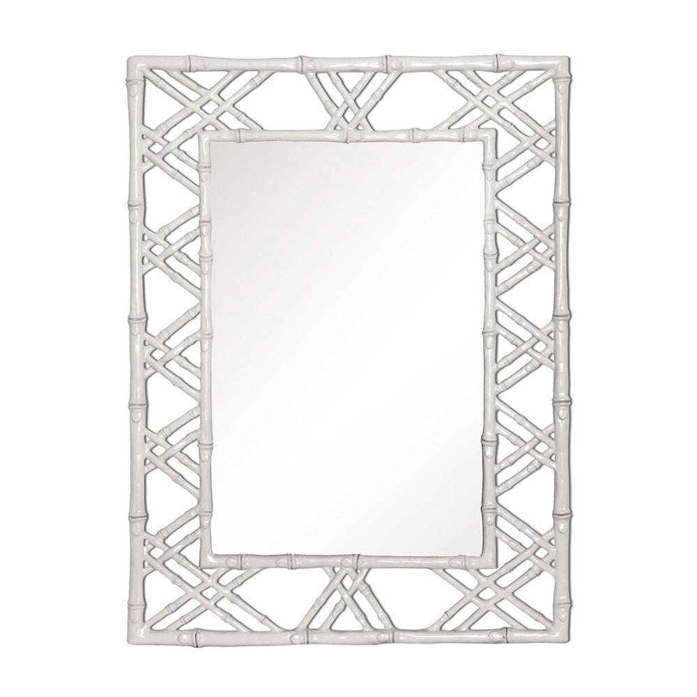 white lacquer mirror