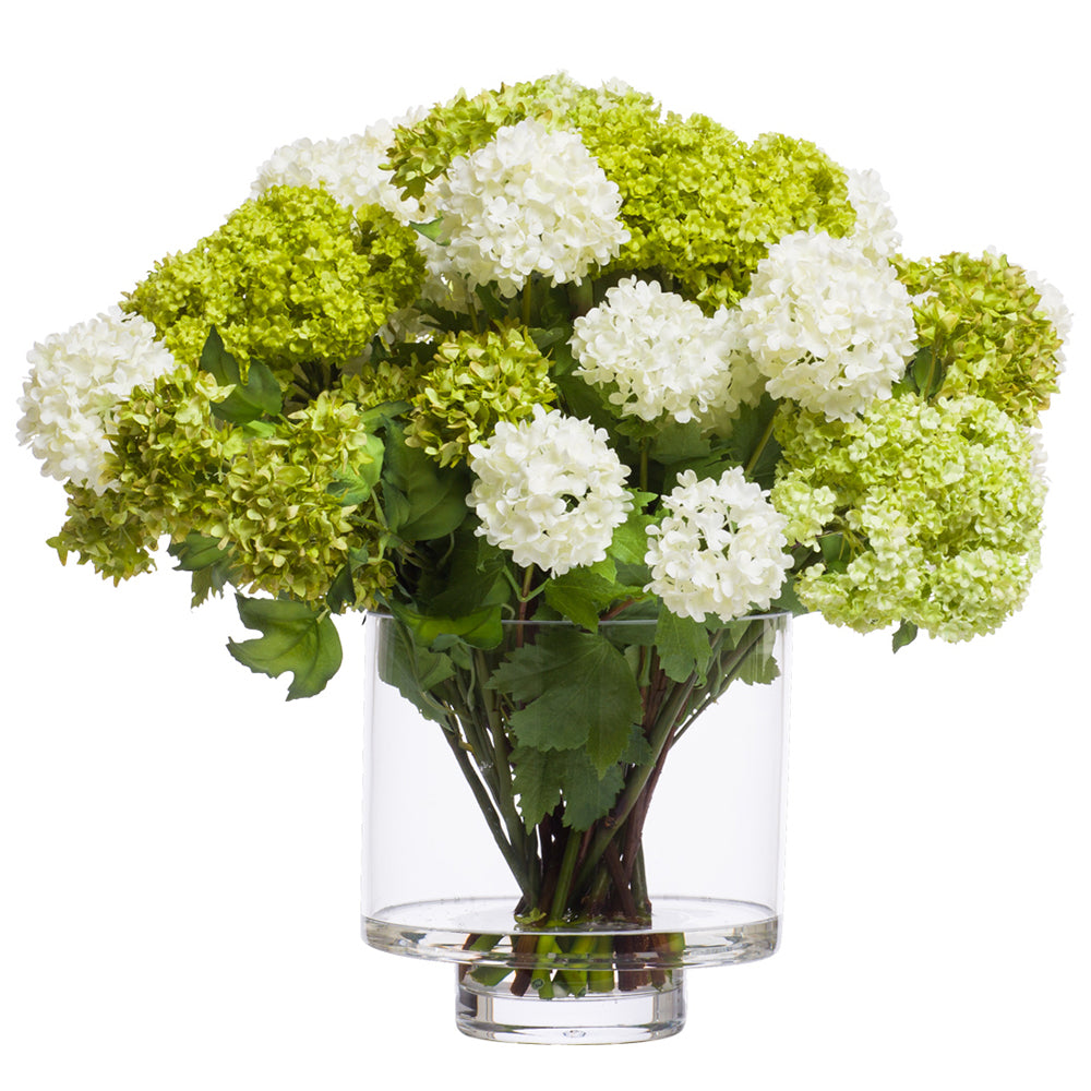 green artificial flowers