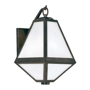 Brian Patrick Flynn for Crystorama Glacier Outdoor 1 Light Black Charcoal Wall Mount