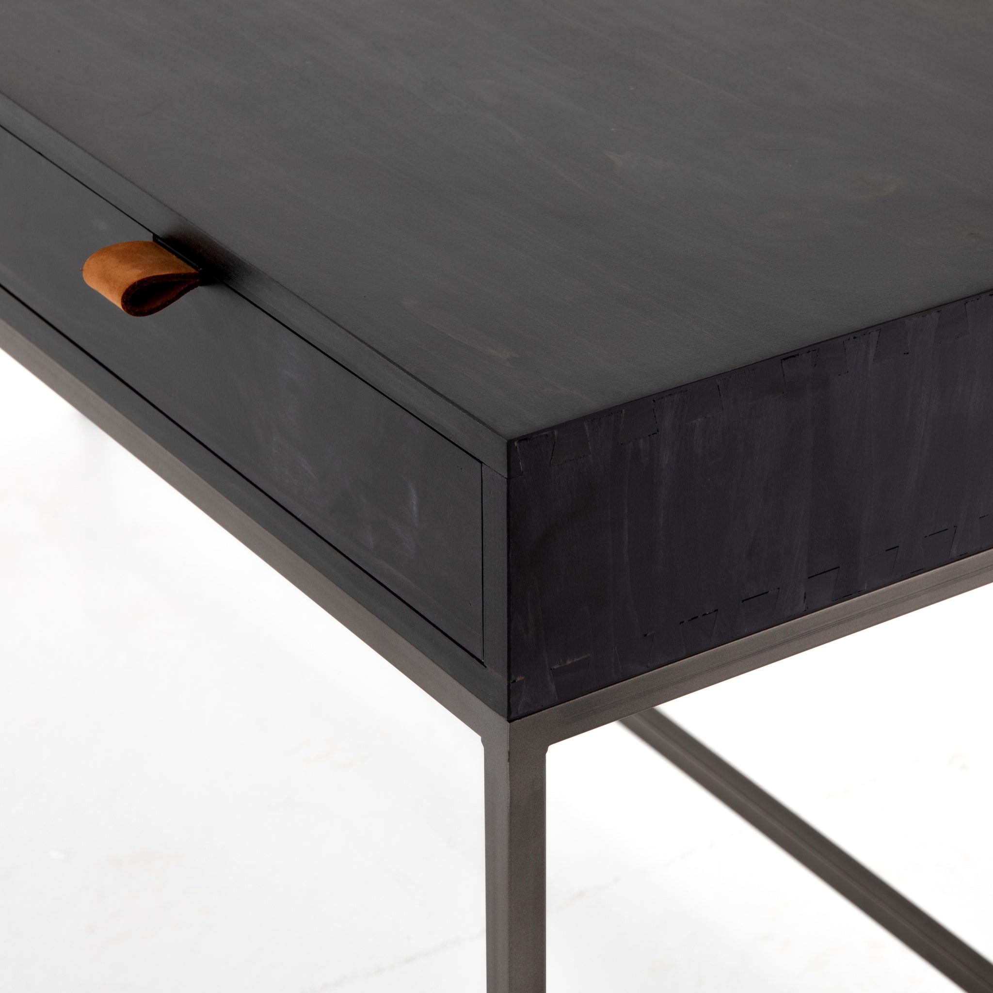 black modular desk