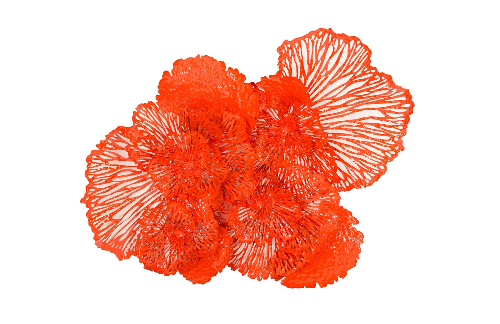 coral flower wall decor