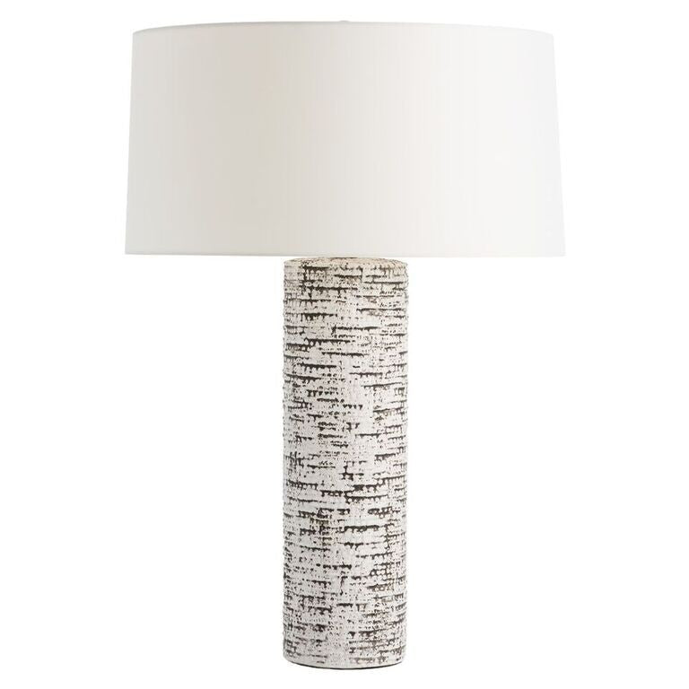 Lighting - Arteriors Nico Textured Table Lamp - Ivory & Charcoal